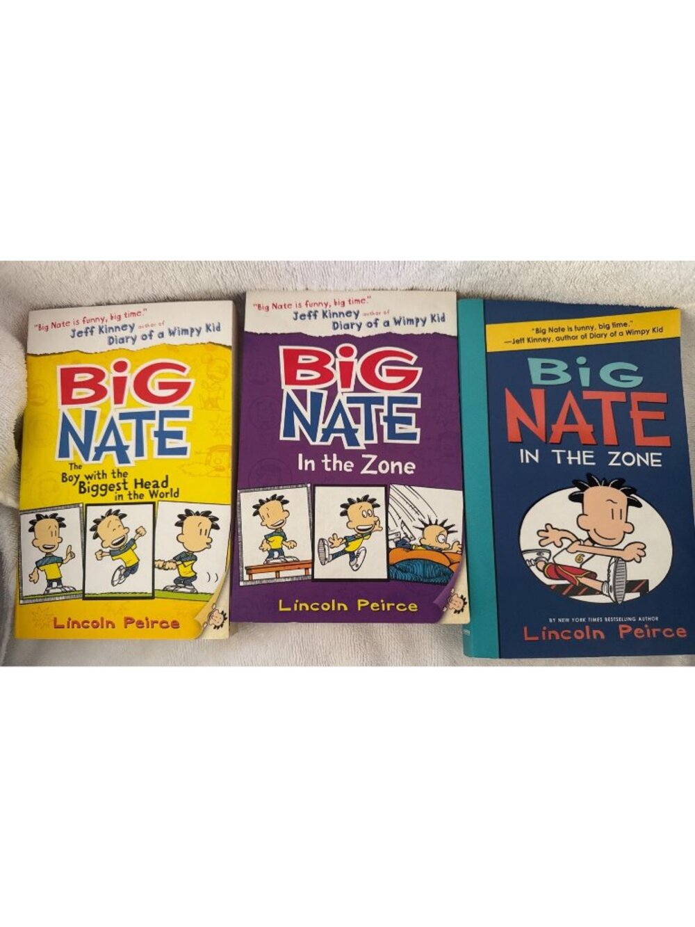 Big Nate 3-Book Set: The Boy With The Biggest Head & 2 Versions Of In The Zone B